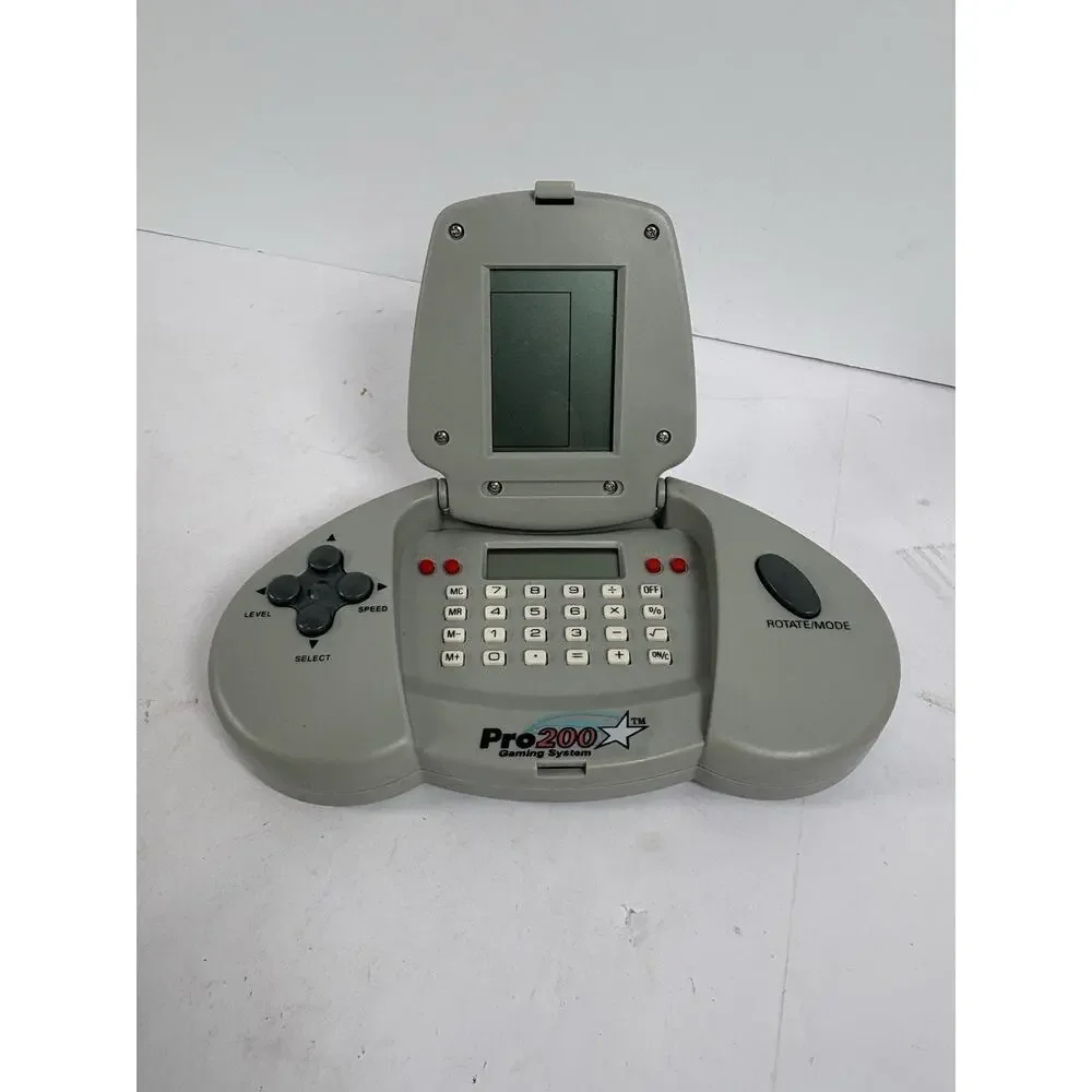ProTech Pro 200 Gaming System Handheld Console Tetris Retro Game Tested Works